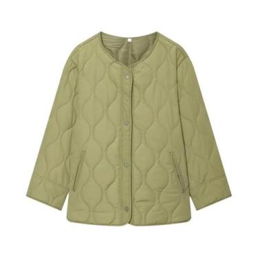 Imagem de Parka Feminina De Manga Longa Acolchoada, Casaco Quente De Inverno Cas