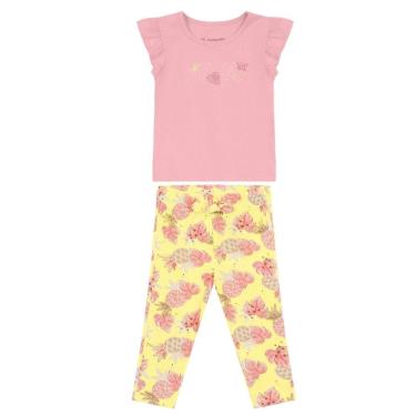 Imagem de Conjunto bebê menina de florzinhas Brandili Baby