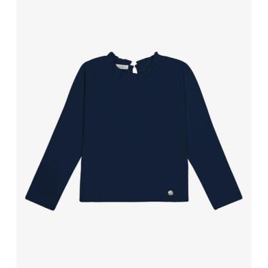 Imagem de Blusa Manga Longa Feminina Trick Nick Azul, 8, Azul