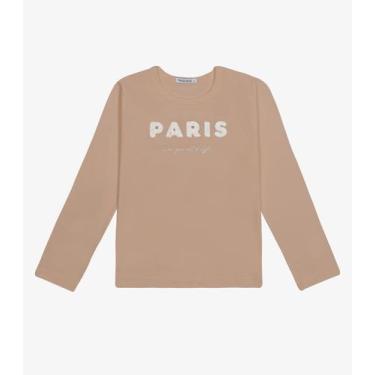 Imagem de Blusa Feminina Infantil Cotton Trick Nick Marrom, 14, Marrom