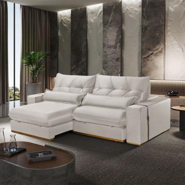 Imagem de Sofa Retratil e Reclinavel 230 cm Braco 25 cm Lake Meu Sofa Online