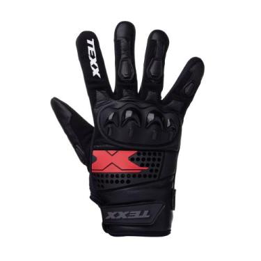 Imagem de Luva Texx Old Shoot Couro Masculina Proteção para Moto com Reforço e A