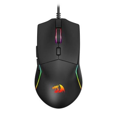 Imagem de Mouse Gamer Redragon Naga RGB 10000DPI USB PAW3313 6 Botões Preto - M7