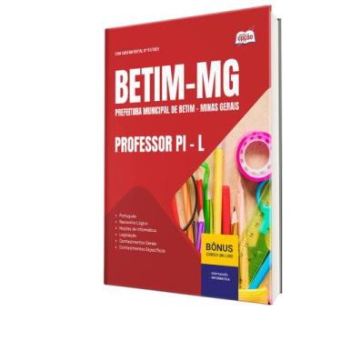 Imagem de Apostila Prefeitura de Betim - MG - Professor PI - L - Apostilas Opção
