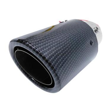 Imagem de Ponteira De Escape Inox 3 Pol - Entrada 2 Pol Led Vermelho - DSTAL