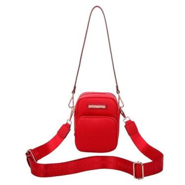 Imagem de Bolsa Tiracolo Pequena Fellipe Krein Ss23 Pockets Fk610 - Vermelho, Ve