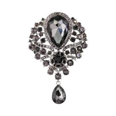 Imagem de Broche De Cristal Brilhante Para Homens E Mulheres, Joia De Moda Luxuo
