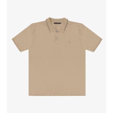 Imagem de Camisa Polo Masculina Suedine Diametro Marrom, GG, Marrom