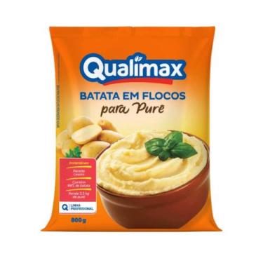Imagem de Pure de batata instantaneo em flocos qualimax c/ 800 gr - SEM MARCA