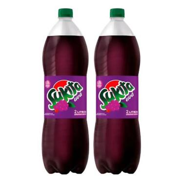 Imagem de Kit C/2 Refrigerante Sukita Uva 2l