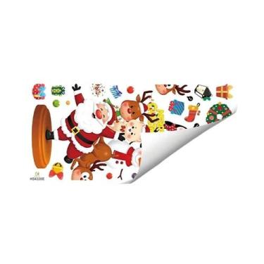 Imagem de Adesivos De Parede De Natal Do Papai Noel Removíveis Em PVC Para Decor