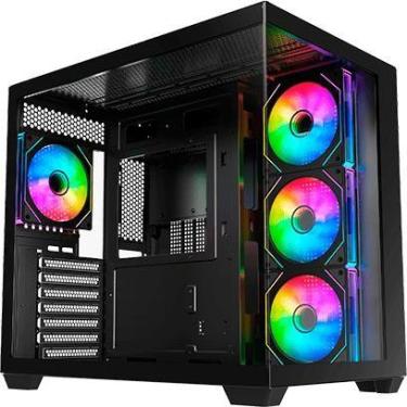 Imagem de Gabinete Gamer Aquário CG-01L7 Ghost Shark 2 ATX sem Fans - K-mex Indú