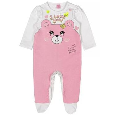 Imagem de Macacão bebê menina urso rosa - momi, 1