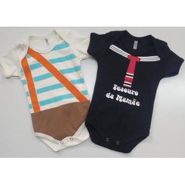 Imagem de Kit 2 bodies bebê Chaves Tam P - Confecção Ceará 