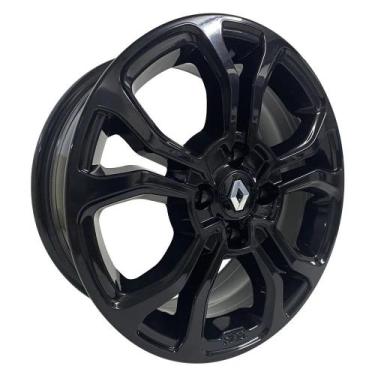 Imagem de Kit 4 Rodas M7 15X6 Renault Sandero 4X100 ET38 BLACK - Krmai