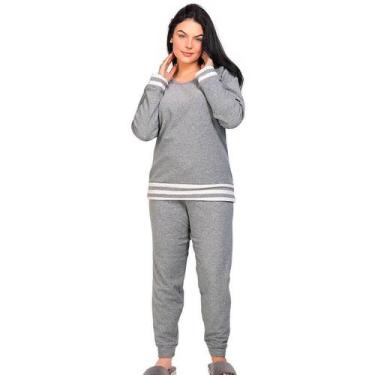 Imagem de Pijama Longo Feminino Com Listras Bello Sonhos 4183 - BLS Pijamas, M, 