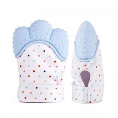 Imagem de Luvas de Silicone Bebê Mordedor - Azul - Pais e Filhos