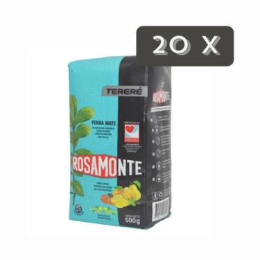 Imagem de Kit 20 Erva Mate Rosamonte Tererê 500g