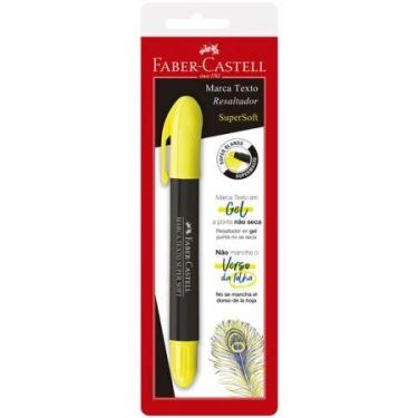 Imagem de Pincel marca texto gel Supersoft Amarelo SM/1557 com 1 unidade - Faber
