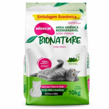 Imagem de Areia Higiênica Gatos Ultra Premium 10kg Grão Médio Mandioca - Bionatu