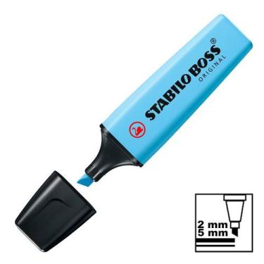 Imagem de Marca Texto Azul Névoa Tons Pastel 70-112 Stabilo Boss Original