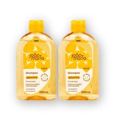 Imagem de Kit 2 Shampoo João E Maria Bebê 200ml Glicerina Cimed