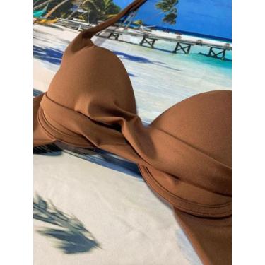 Imagem de Top Biquíni Reforçado Avulso: Conforto e Suporte para Praia e Piscina 