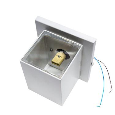 Imagem de Arandela AR-248-10V com Iluminação para 1G9 Vedada em Vidro Transparente e Alumínio Branco Belly Decor Bivolt