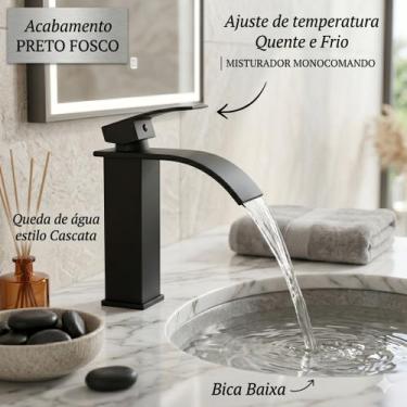 Imagem de Torneira Monocomando Cascata Lavabo Aço Inox 304 Banheiro - Moreira im