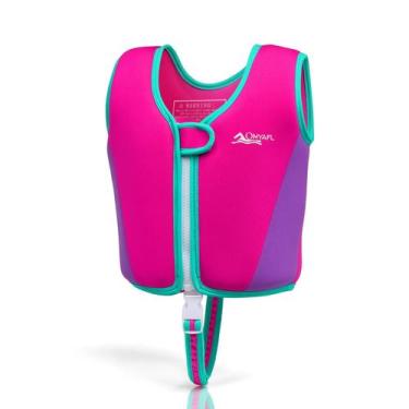 Imagem de Dispositivo de Flutuação OMYAFL Colete de Natação Infantil Rosa Grande