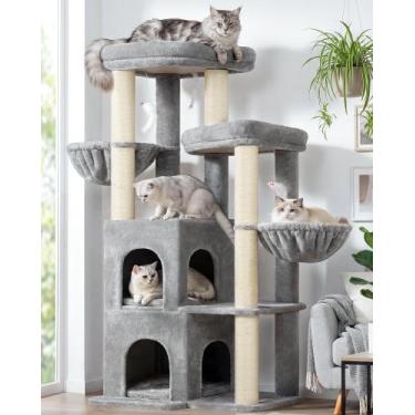 Imagem de Arranhador para Gatos Globlazer S63 160 cm Grande com 6 Postes de Sisa