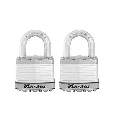 Imagem de Master Lock M5XT Magnum Cadeado resistente para uso externo com chave, pacote com 2 chaves semelhantes