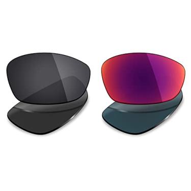 Imagem de 2 pares de lentes polarizadas de substituição da Mryok para óculos de sol Oakley Blender – Opções