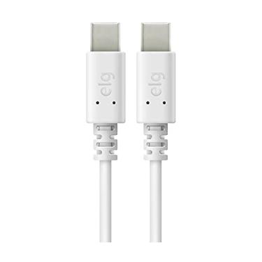 Imagem de Cabo USB Tipo C para USB Tipo C 3.0 15W Para Recarga e Sincronização 2M Branco - TC2TC2M ELG