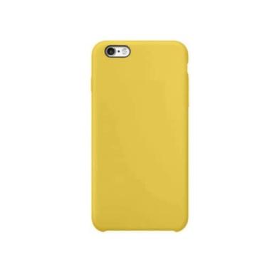 Imagem de Capa Case Capinha Resistente de Silicone e Aveludada COM LOGO para IPhone 6s - AMARELO