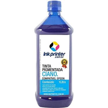 Imagem de Tinta Inkprinter Ciano Pigmentada para Impressora Epson (1 litro)