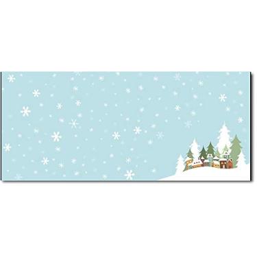 Imagem de Envelopes de Natal #10 Tamanho da letra – 80 Envelopes de Feriado, Winter Village, 9.5" x 4.125"