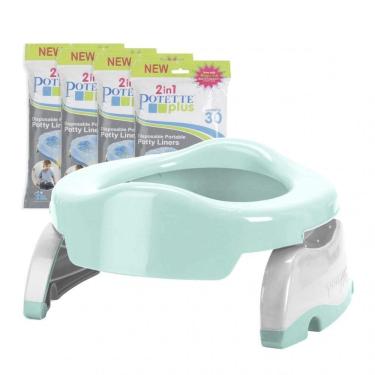 Imagem de Privadinha Redutor Infantil Potette Plus + 120 Sacolinhas