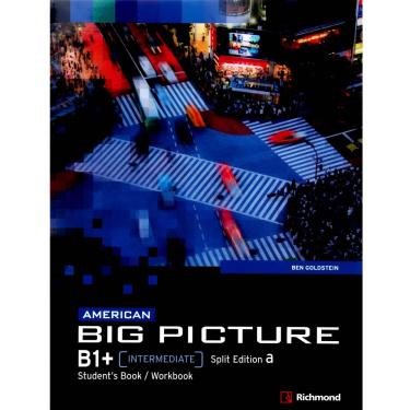 Imagem de Livro + CD - American Big Picture B1: Student's Book + Workbook - Intermediate - Split Edition A - Ben Goldstein 