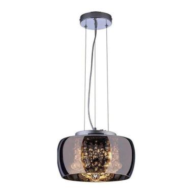 Imagem de Lustre Pendente Sala Cristal K9 Attractive 28 Cm Cromado