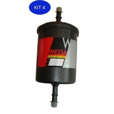 Imagem de Kit 4 Filtro De Combustível Mit L200 Triton 3.5 V6 Flex 11