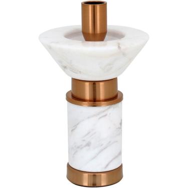 Imagem de FÊTE CASTIÇAL 20x12x12cm MARMORE COBRE