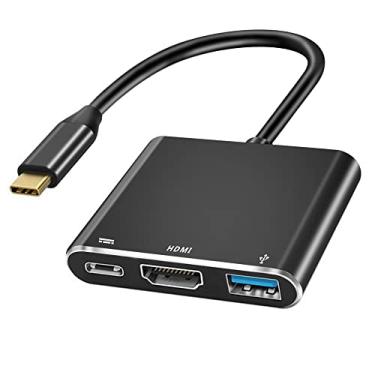Imagem de QCEs Adaptador de TV HDMI para Nintendo Switch/OLED, base de TV portátil USB-C com porta HDMI USB 3.0 e substituição de carregamento USB C PD para Nintendo Switch Dock, Steam Deck, Samsung Dex Station