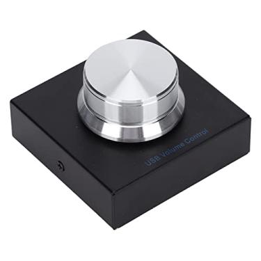 Imagem de Vbestlife Controle de volume USB, botão com uma tecla e ajustador de volume multimídia para alto-falante de computador, áudio Plug and Play