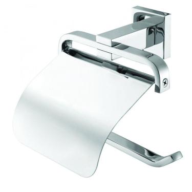 Imagem de Porta Papel Higiênico com Tampa Fixação Parafuso 2011 C34 Meber Metais Cromado