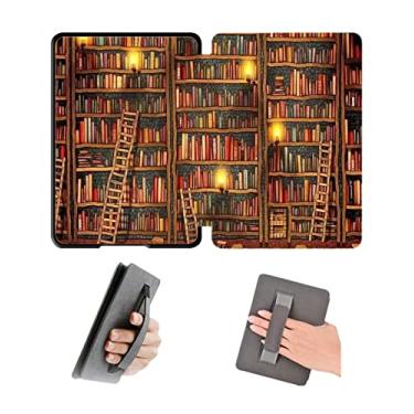 Imagem de Capa de 16 cm com alça de mão para Kindle Paperwhite 11º lançado em 2021, modelo M2L3EK e M2L4EK, capa impermeável com hibernação automática