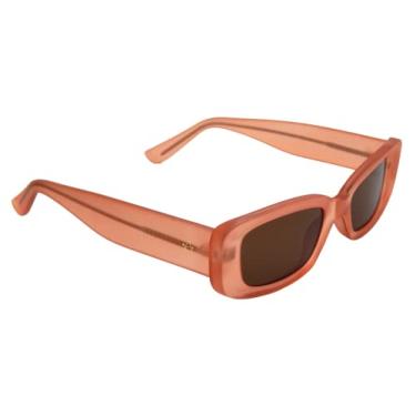 Imagem de Lilaccie Óculos de sol femininos vintage pequeno quadrado proteção UV400 multicolor laranja roxo verde rosa marrom (Laranja)