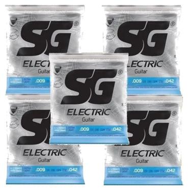 Imagem de Kit 5 Encordoamento Guitarra 011 / 049 Sg Niquel