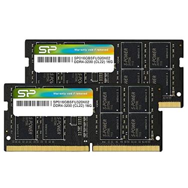 Imagem de Silicon Power DDR4 32 GB (16 GBx2) 3200 MHz (PC4-25600) CL22 SODIMM 260 pinos RAM memória para notebook gamer