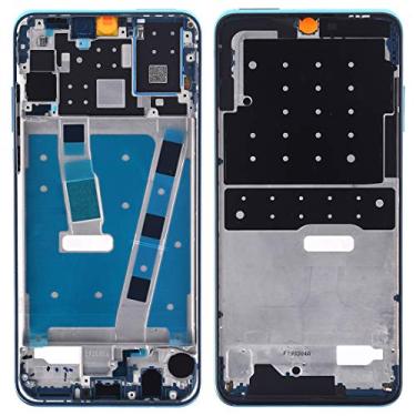 Imagem de HUANGYUNCHAO Acessórios telefônicos Habitação frontal LCD moldura moldura placa com teclas laterais para Huawei P30 Lite Substituição do telefone celular